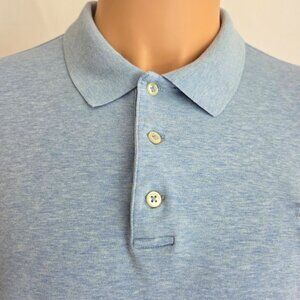 Polo Ralph Lauren Polo Shirt Mens 2XL Blue Classic Fit Short Sleeve Classic Pony